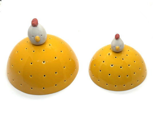 Demi sphère jaune poule