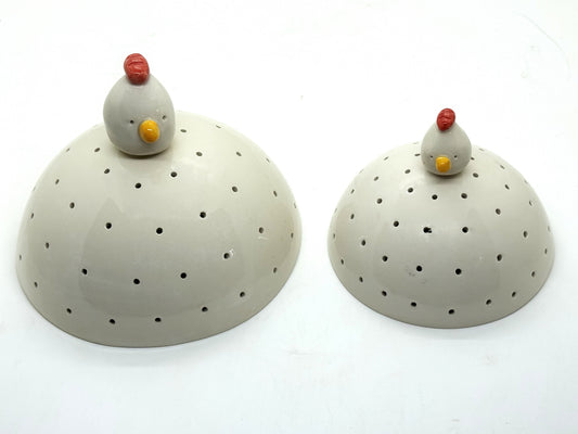 Demi sphère blanche poule